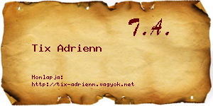 Tix Adrienn névjegykártya